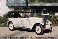 1926 Advanced Six Touring from C D Roemer Germany